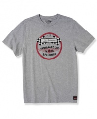 Get your casual wardrobe up to speed with this graphic tee from Izod for Indy 500.