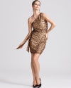 Attention-grabbing glitz makes this Aidan Mattox sequined dress ideal for your next swanky soirée.