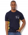 The trim cut on this t-shirt from Nautica helps you find your form this summer.