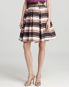 Vintage-inspired fabrics are having their fashion moment and this kate spade new york skirt plays up the trend with crisp multicolor stripes.