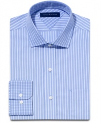 Standard stripes. This Tommy Hilfiger slim-fit dress shirt is a perennial favorite.
