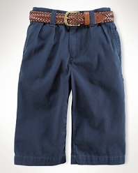 Classic straight-leg pant in cotton chino, washed for softness.