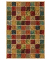 Like the tiles of a vibrant mosaic, this area rug from Karastan adds visual texture and sumptuous style to any space. Woven from lush nylon that delivers softness underfoot and superb resistance to everyday wear.
