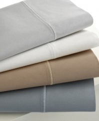 Crafted with a simple design and luxe texture, this Linea Roma sheet set features 320-thread count cotton sateen and your choice of four neutral tones.
