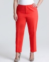 Bask in summer's saturated shades with these VINCE CAMUTO PLUS ankle pants. Team with a jewel-toned blouse for on-trend color blocking.