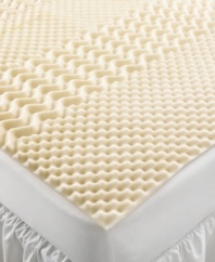 Add an extra layer of comfort and support while extending the life of your mattress with this Visco 5 zone mattress pad from Home Design. Features five specially designed zones tailored to each part of your body for individualized support and a better night's sleep.