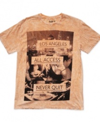 Cool Cali style. Take your vibe west with this graphic t-shirt from Bar III.