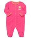 A playful pink coverall will have her looking her baby best at play or rest.
