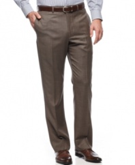 In a great neutral palette, these Tommy Hilfiger slim-fit pants become a seasonless style for the office and beyond.