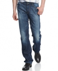 Lighten up.  Put away your dark denim with a fresh pair of washed jeans from INC International Concepts.