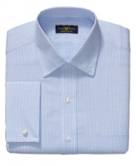 With a subtle check pattern, this shirt from Club Room squares off your dress wardrobe.