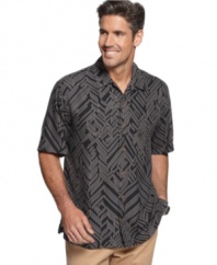 Print out. This shirt from Tommy Bahama is your perfect leisure layer.