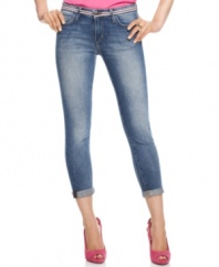 Neon trim adds a bit of bright to these Joe's Jeans cropped skinny jeans -- a perfect summer style!