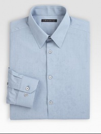 An impeccable design and stylish addition to your office wardrobe, finely tailored in a stretch cotton for a well-suited, sophisticated finish.Button-frontPoint collar98% cotton/2% lycraDry cleanImported