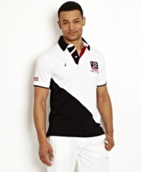 Get patriotic with this USA polo shirt from Nautica.