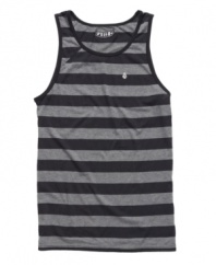 Keep it breezy when the weather gets hot. This Volcom tank is instant ventilation.