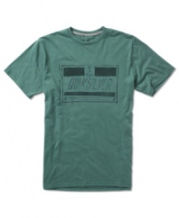 On your honor. Look cool at all times in this rad graphic tee from Quiksilver.