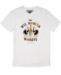 Drink up. This rad graphic tee from Lucky Brand Jeans will stay with you until last call.