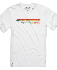 Call attention to your casual look with this cool graphic t-shirt from LRG.