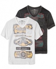 Amp up your weekend wardrobe with this sweet graphic tee from Guess.
