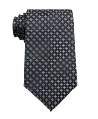 Get what grows on you. This floral tie from Geoffrey Beene is a charming switch from the every day.