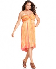 Chic enough for day but sultry enough for night, INC's plus size sundress is an essential warm-weather piece! Wear it strapless for extra allure.