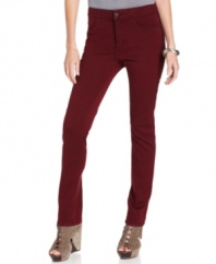 Bold basics: These jeggings from Not Your Daughter's Jeans are modern essentials in a striking new hue. Try them with a billowy tunic or with a crisp tucked-in shirt!