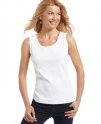 Karen Scott's tank top is an essential piece - try it with cardigans, blazers or just wear it with jeans!