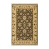 The light, expansive floral motif on this Karastan rug lends luminous elegance to any room. The wide, bright border framing a darker ground complements both traditional and casual interiors. Distinctive of all Ashara rugs is the intricate blend of woven shades to achieve the radiant arbrash effect of heirloom rugs.