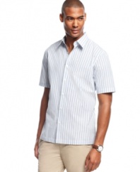 Stay on the right style track with this classic striped shirt from John Ashford.