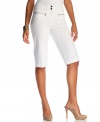 Exposed zipper pockets add stylish edge to these Alfani capri pants -- a summer must-have!