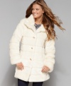 Banded faux fur makes this coat from GUESS? absolutely irresistible winter-wear! (Clearance)