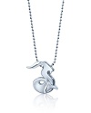 What's your sign? This beautifully rendered Sea Goat pendant will help your stars align in polished sterling silver.