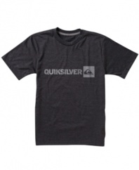 Hard-working. The classic Quiksilver logo on this tee makes it a simple basic that pads out his closet perfectly.
