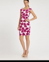 EXCLUSIVELY AT SAKS. Pretty painterly florals highlight this elegant frock tailored with a hint of stretch for a sleek, feminine fit.Square necklineExtended shouldersSet-in waistFlat frontCenter back zipperAbout 24 from natural waist97% cotton/3% spandexDry cleanMade in USA of imported fabricModel shown is 5'9 (175cm) wearing US size 4.