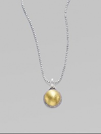 From the Lancelot Collection. A rich mix of metals, 24k yellow gold and sterling silver, make for a versatile creation.Sterling silver 24k yellow gold Length, about 17 Imported