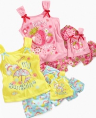 She and her best friend can get tucked in with this comfy matching sleepwear set from Sweet Heart Rose.
