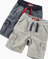 Precious cargo. These shorts from Levi's will keep your little one cozy so he can comfortably play all day long.