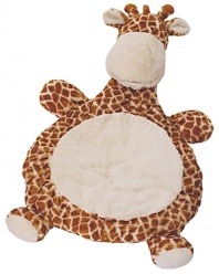 An adorable giraffe mat that can be used for playtime or naptime. Folds up for easy travel too!