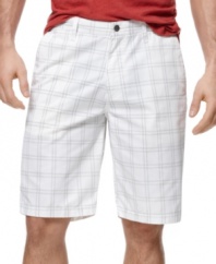 Step up your street cred with these plaid shorts from Volcom.