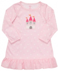 Sleeping beauty. Your little princess can drift off to sleep in this comfy nightgown from Carter's.