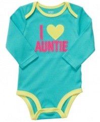 Give her favorite aunt a shout-out with this adorable bodysuit from Carter's.