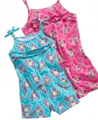 All-in-one. She'll have complete comfort and style in one of these darling rompers from So Jenni.