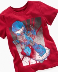 Transform his style. Give his outfits a quick reboot in time for school with this cool tee from Greendog.