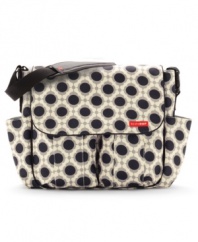 Travel in style with Skip Hop's dashing Dash diaper bag.