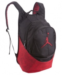 Don't leave it all on the court. When he's done balling, he still has to haul his gear home, so with this Elementary backpack from Jordan, he has everything covered.