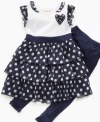 When she wants to get all dolled up turn to this delicious polka dot dress and leggings set from Flapdoodles. (Clearance)