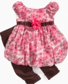 She'll be the prettiest pick in the bunch in this sweet floral dress and legging set from Sweet Heart Rose.
