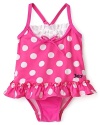 Juicy Couture Infant Girls' Polka Dot Tiered Tankini Swim Suit - Sizes 3-24 Months