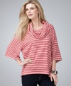 Striped and slouchy, this Style&co. top fits the bill for an easy weekend outfit!